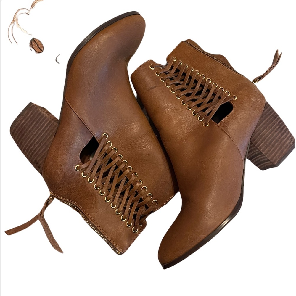 Cynthia Vincent brown ankle boots